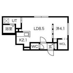 Livease Hassamuの物件間取画像